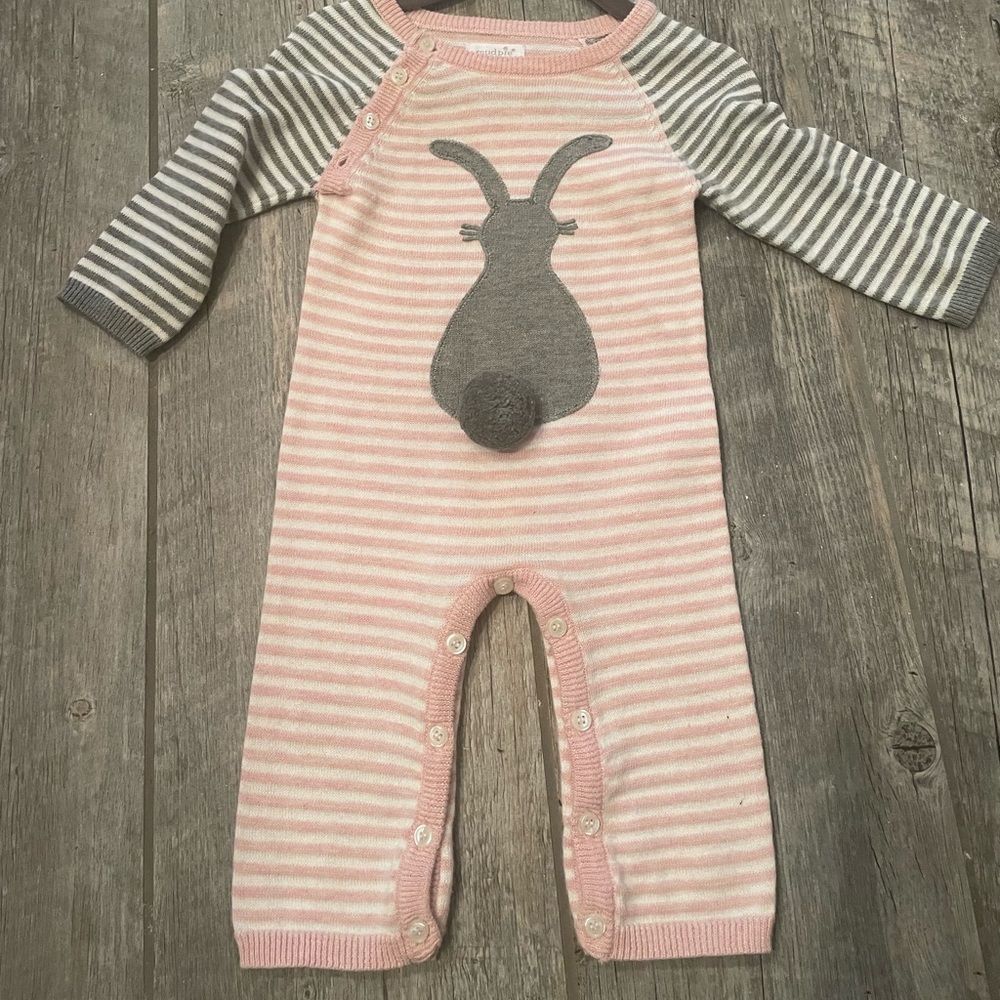NWOT BUNNY MUD PIE ROMPER 3-6 months